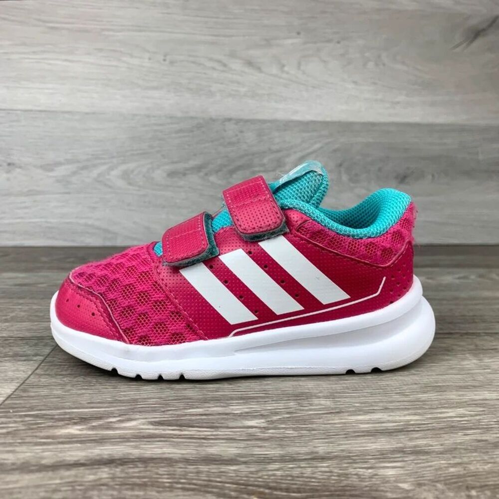 Pink/White Toddler/Girls Adidas AltaRun athletic Shoes size 7K